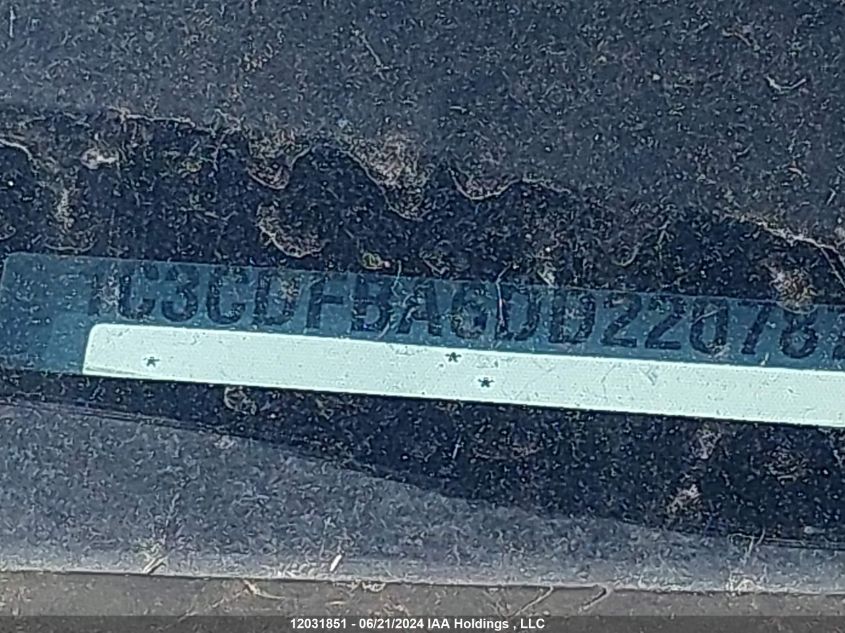 2013 Dodge Dart Sxt/Rallye VIN: 1C3CDFBA6DD220787 Lot: 12031851