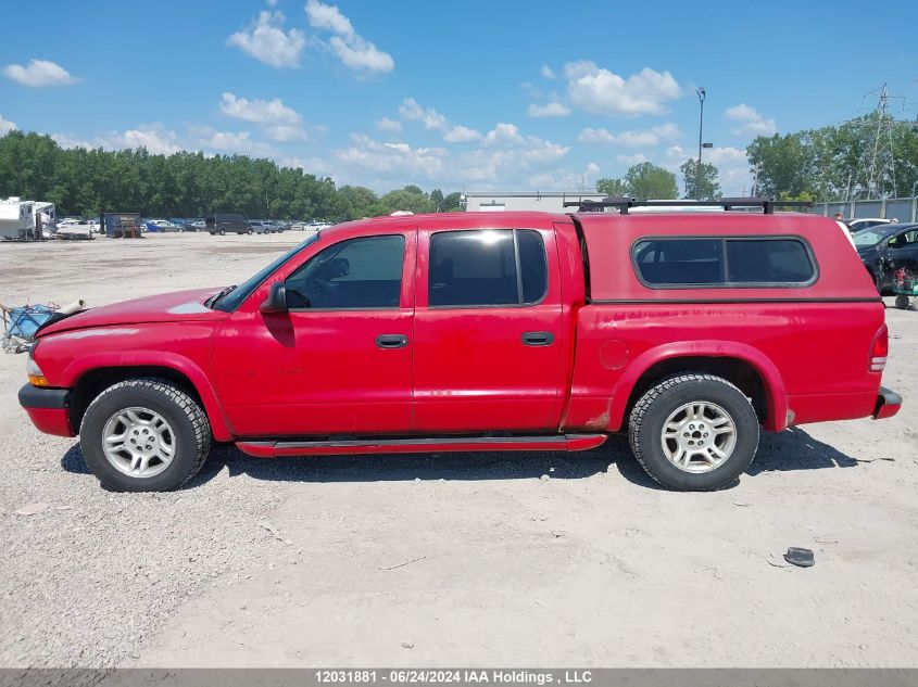 2002 Dodge Dakota VIN: 1B7HL38NX2S699656 Lot: 12031881