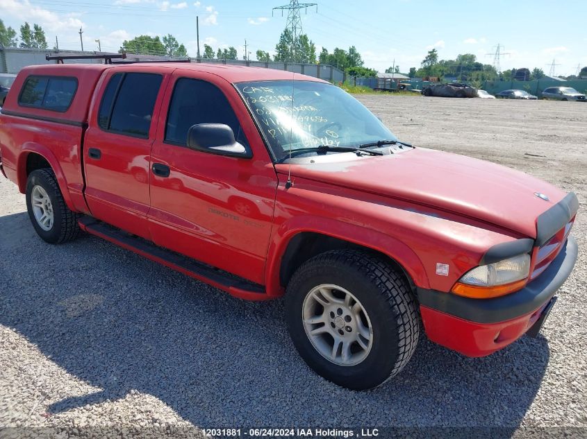 2002 Dodge Dakota VIN: 1B7HL38NX2S699656 Lot: 12031881