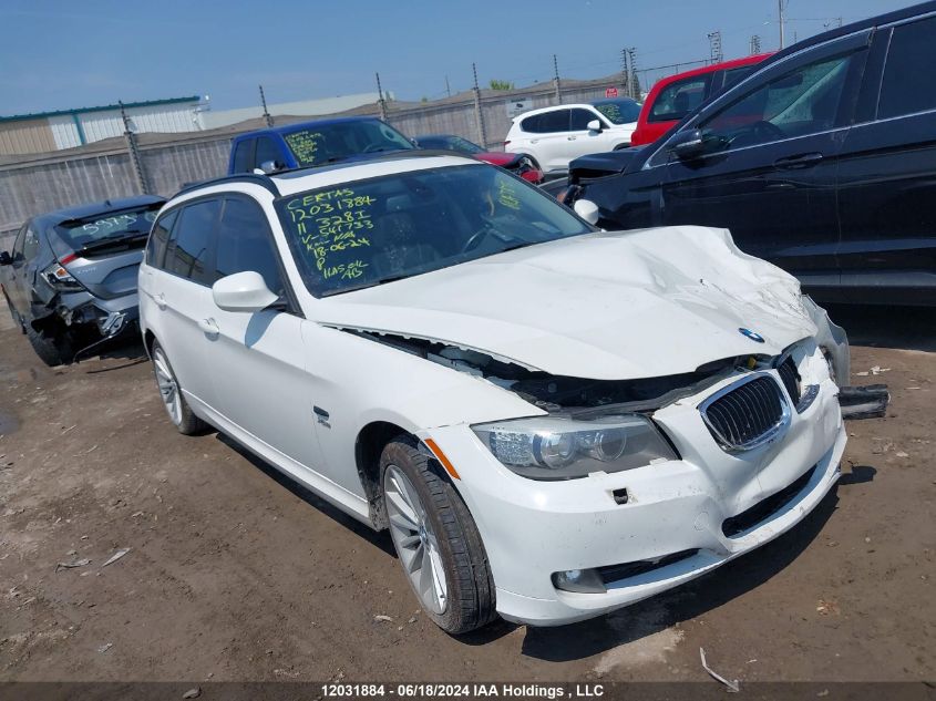 2011 BMW 3 Series VIN: WBAUU3C55BA541733 Lot: 12031884