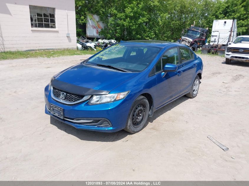 2014 Honda Civic Lx VIN: 2HGFB2F59EH022733 Lot: 12031893