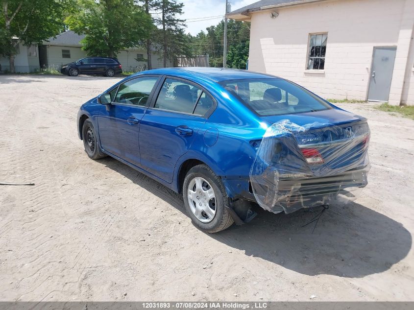 2014 Honda Civic Lx VIN: 2HGFB2F59EH022733 Lot: 12031893