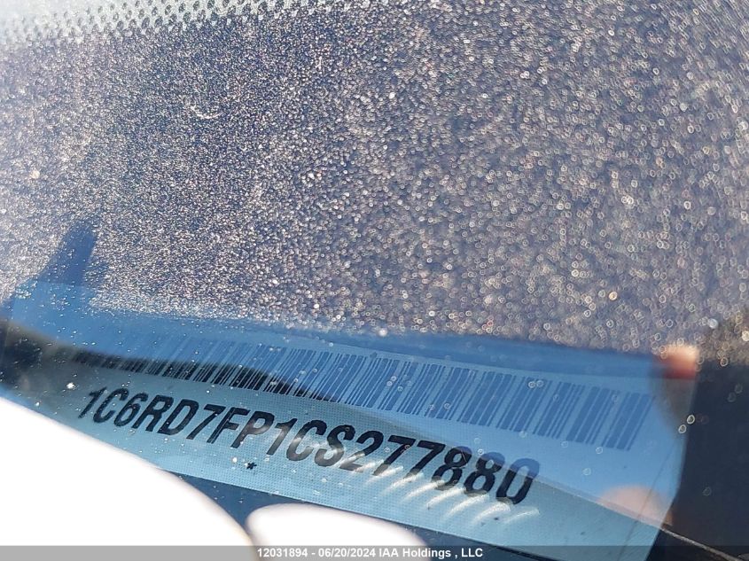 2012 Dodge Ram 1500 St VIN: 1C6RD7FP1CS277880 Lot: 12031894