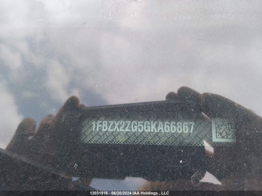 2016 Ford Transit VIN: 1FBZX2ZG5GKA66867 Lot: 12031916