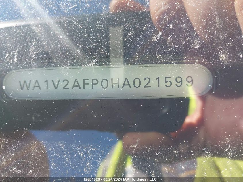 2017 Audi Q5 VIN: WA1V2AFP0HA021599 Lot: 12031920