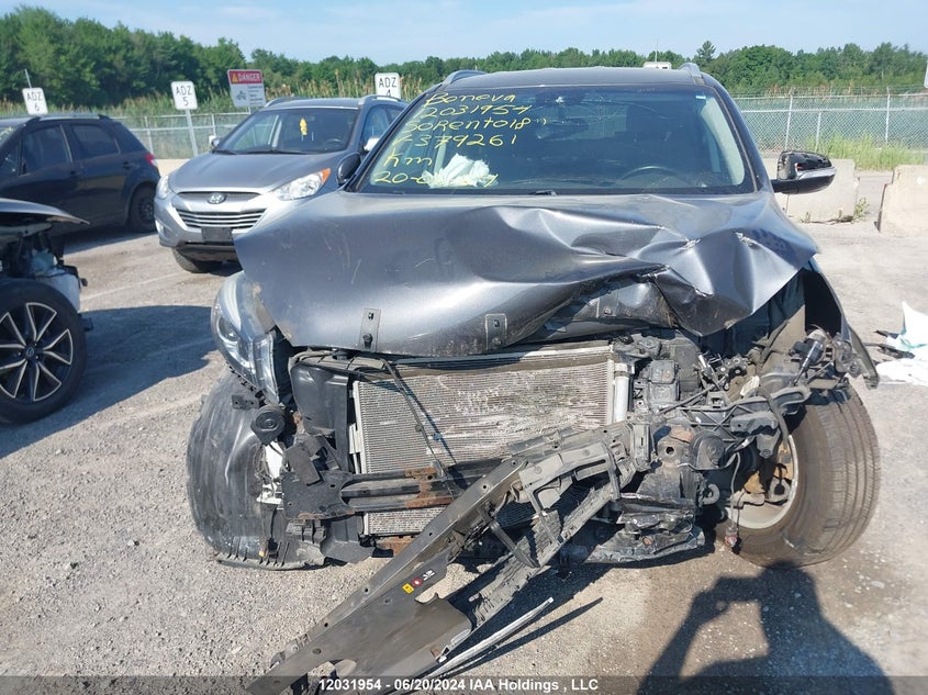 2018 Kia Sorento VIN: 5XYPGDA53JG379261 Lot: 12031954