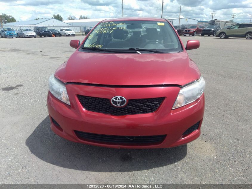 2009 Toyota Corolla Le VIN: 2T1BU40E29C095907 Lot: 12032020