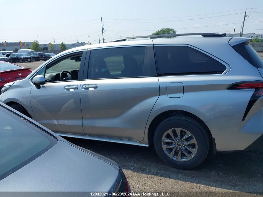 2022 Toyota Sienna Le 8-Passenger/Xle 8-Passenger/Xse 7-Passenger VIN: 5TDGRKEC8NS092885 Lot: 12032021