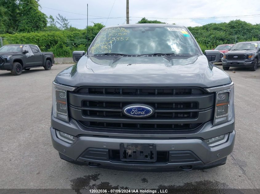 2022 Ford F150 Supercrew VIN: 1FTEW1EPXNFA75857 Lot: 12032036