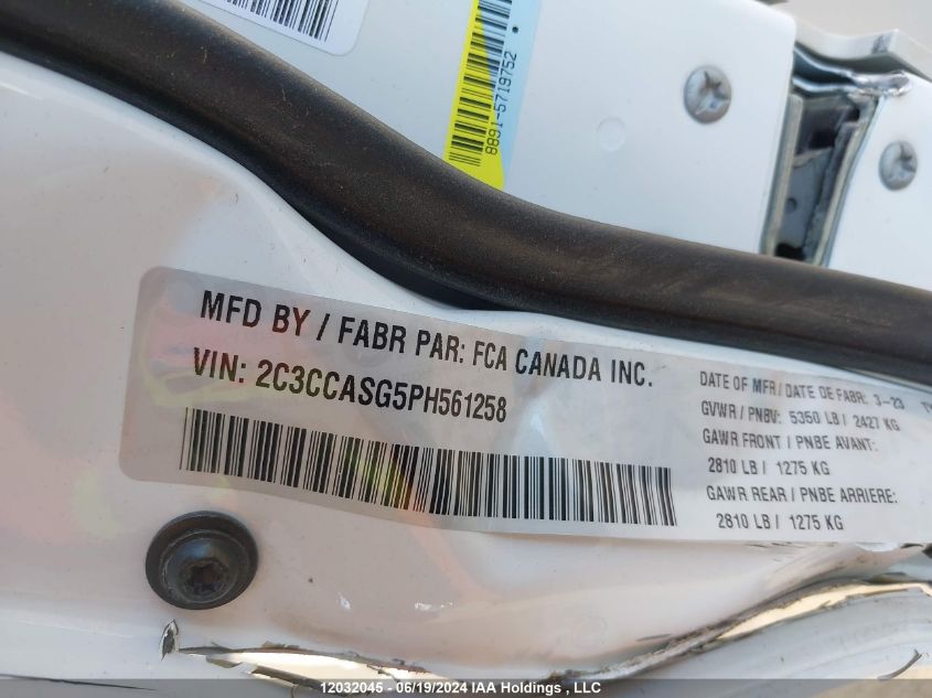 2023 Chrysler 300 Touring L VIN: 2C3CCASG5PH561258 Lot: 12032045