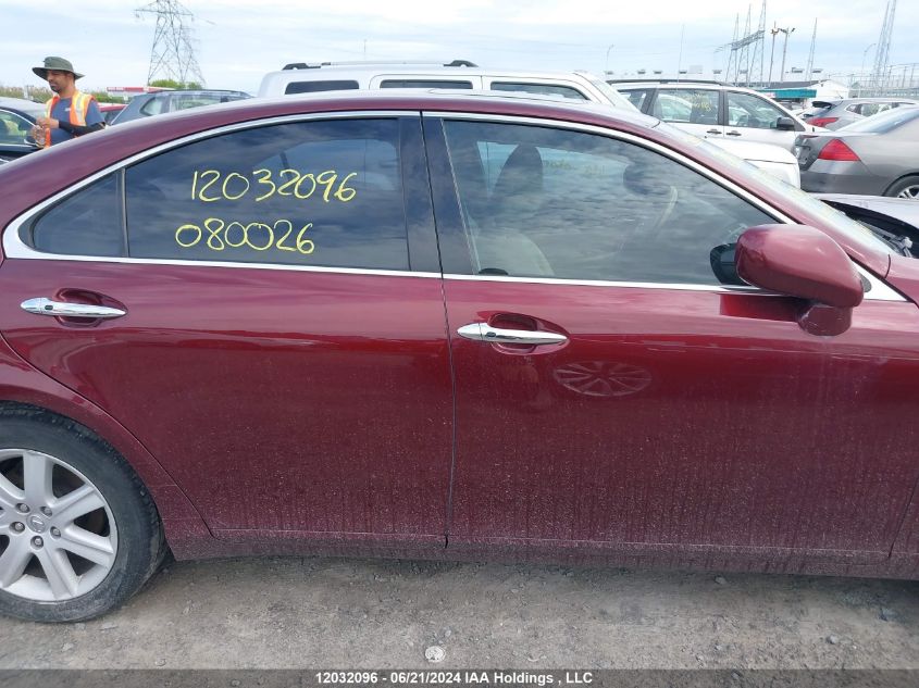 2007 Lexus Es 350 350 VIN: JTHBJ46G072080026 Lot: 12032096