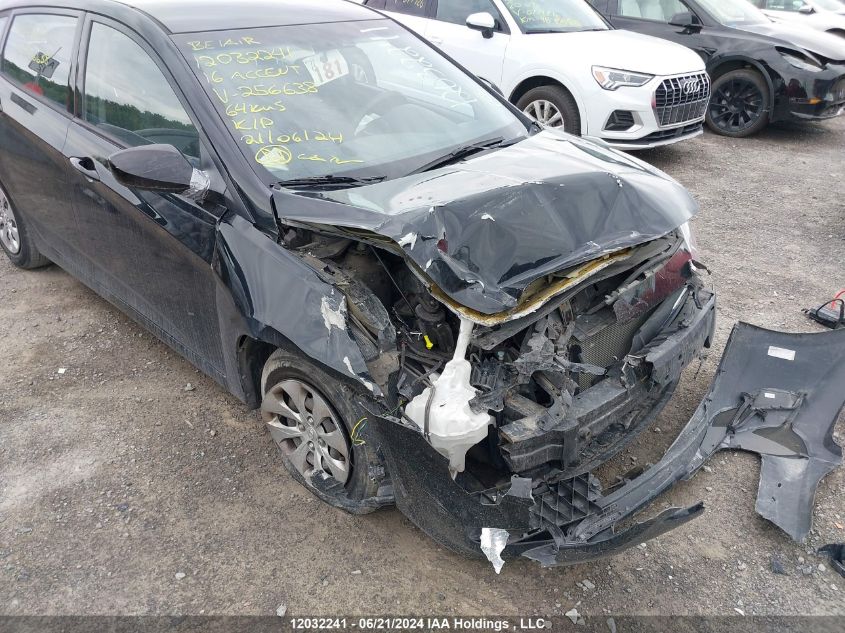 2016 Hyundai Accent VIN: KMHCT5AE8GU256638 Lot: 12032241