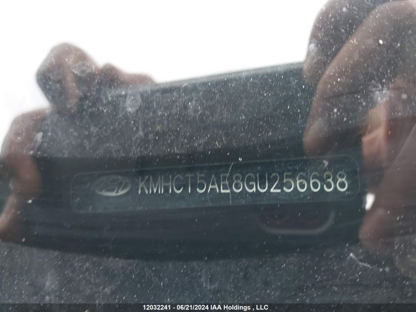 2016 Hyundai Accent VIN: KMHCT5AE8GU256638 Lot: 12032241