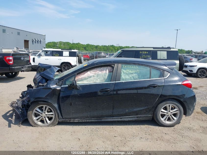 2018 Chevrolet Cruze Lt VIN: 3G1BD6SM1JS572908 Lot: 12032288