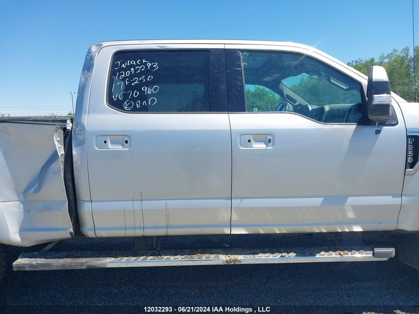 2017 Ford F-250 Lariat VIN: 1FT7W2B68HEC70960 Lot: 12032293