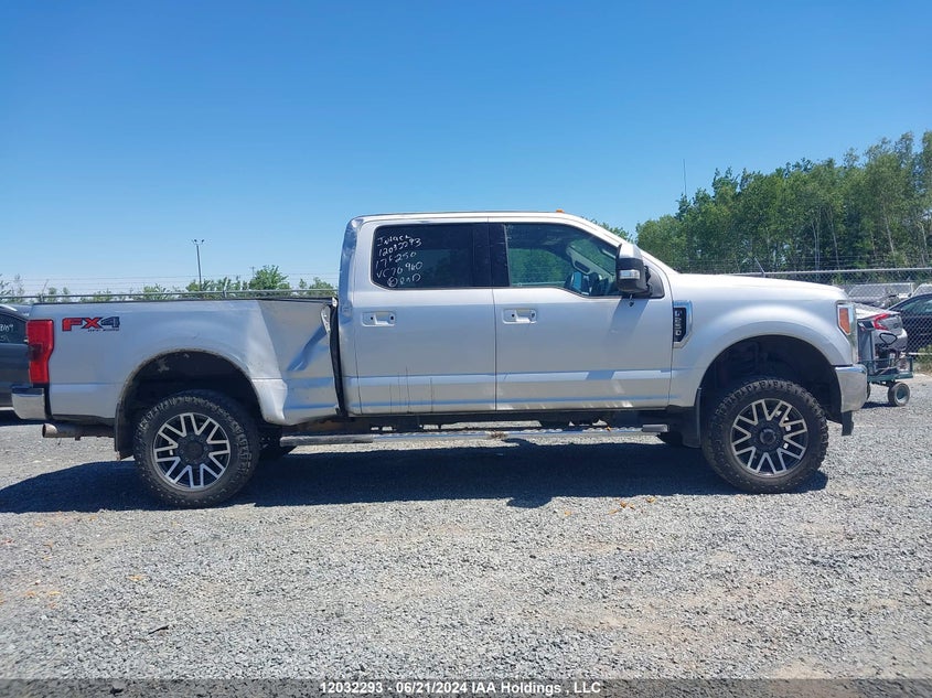 2017 Ford F-250 Lariat VIN: 1FT7W2B68HEC70960 Lot: 12032293