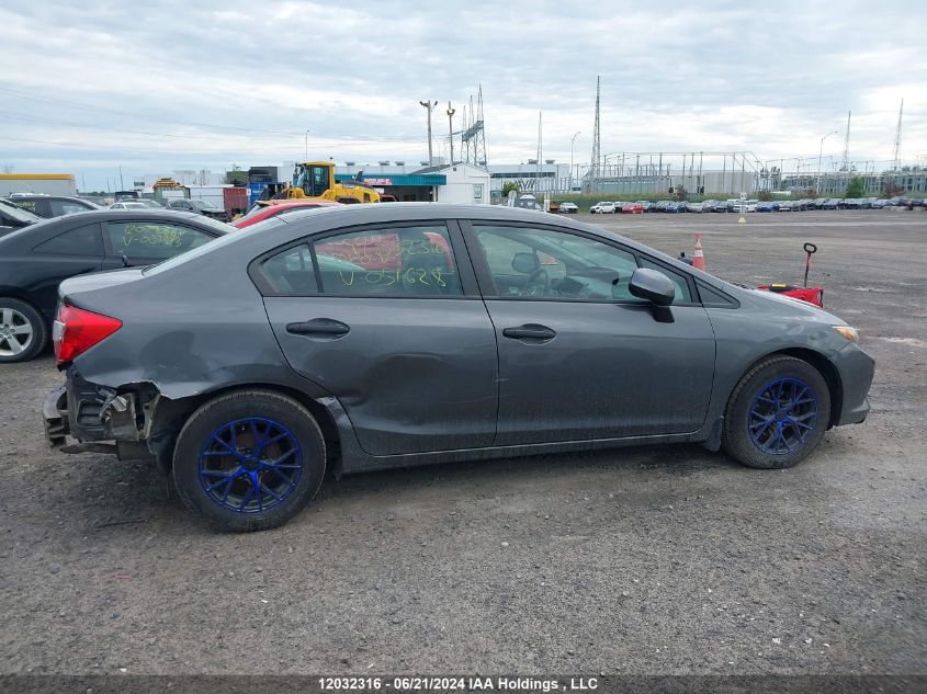 2012 Honda Civic Lx VIN: 2HGFB2F48CH051628 Lot: 12032316