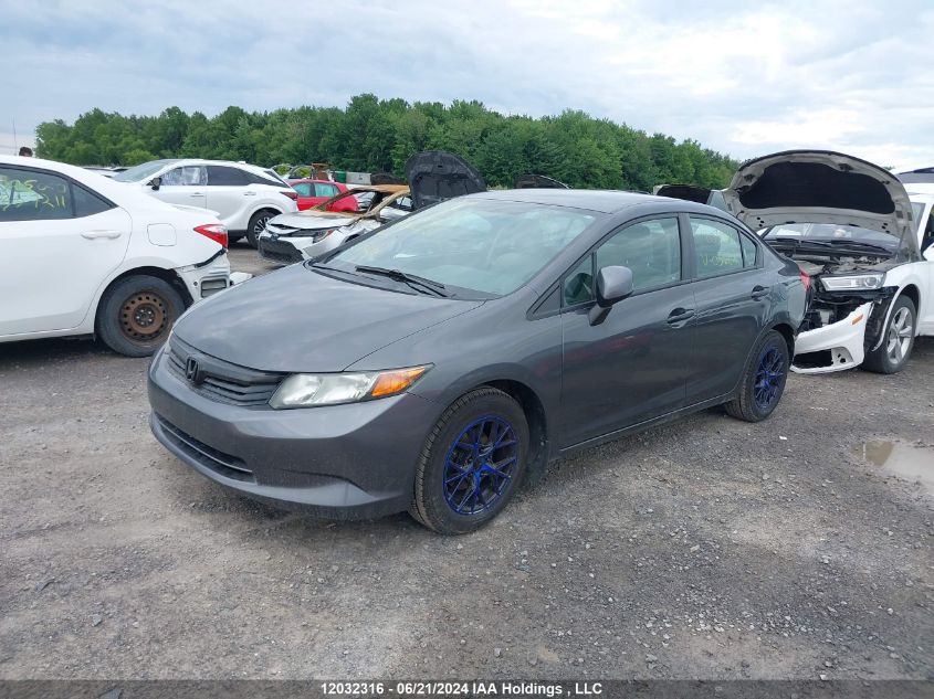 2012 Honda Civic Lx VIN: 2HGFB2F48CH051628 Lot: 12032316