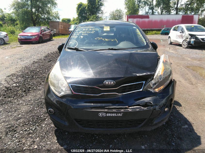 2013 Kia Rio VIN: KNADN5A35D6842518 Lot: 12032325