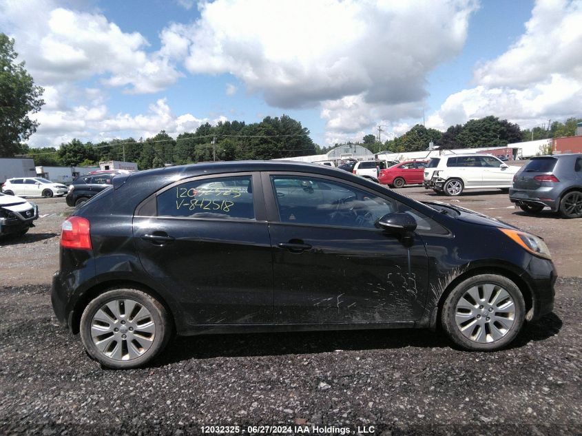 2013 Kia Rio VIN: KNADN5A35D6842518 Lot: 12032325