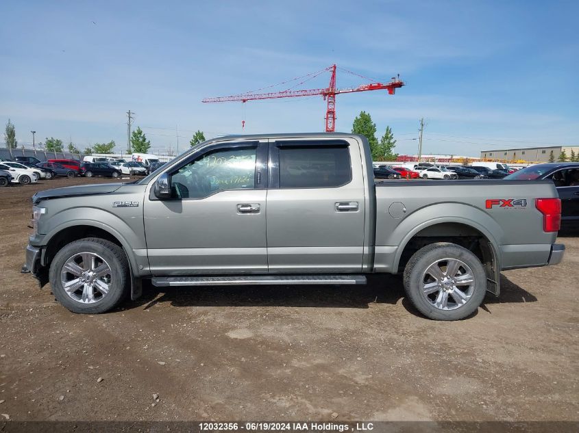 2019 Ford F-150 Lariat VIN: 1FTEW1E44KKC80924 Lot: 12032356