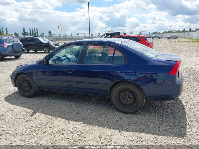 2003 Honda Civic Sdn VIN: 2HGES16603H917989 Lot: 12032477