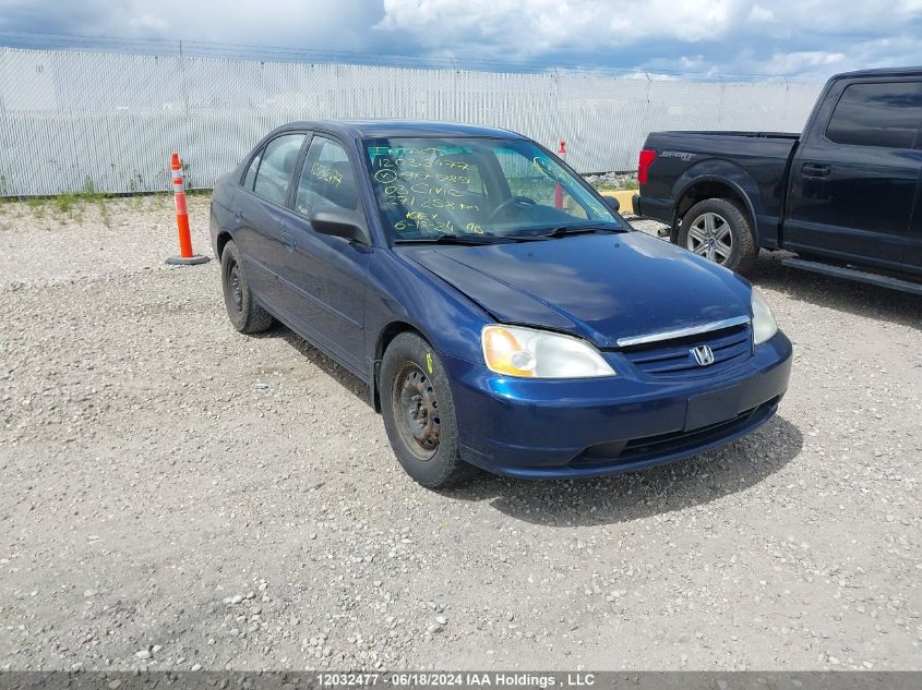 2003 Honda Civic Sdn VIN: 2HGES16603H917989 Lot: 12032477