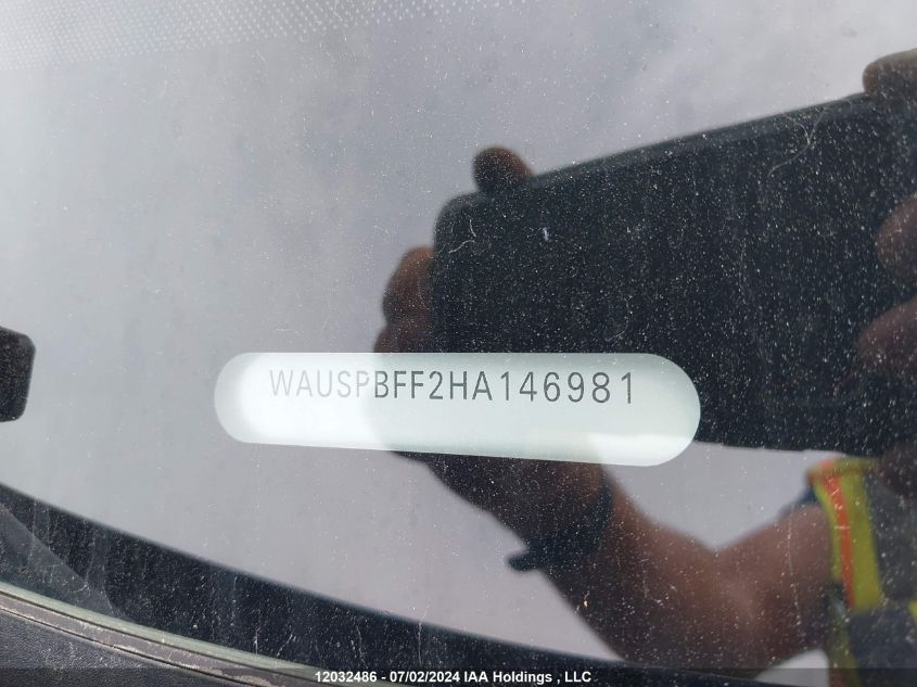 2017 Audi A3 E-Tron VIN: WAUSPBFF2HA146981 Lot: 12032486