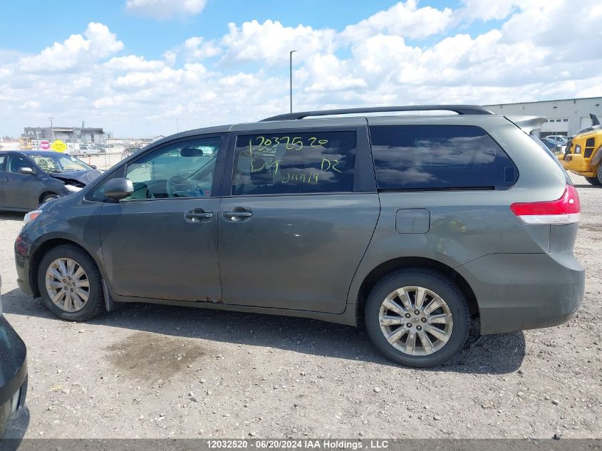 2012 Toyota Sienna Le VIN: 5TDJK3DC4CS044993 Lot: 12032520