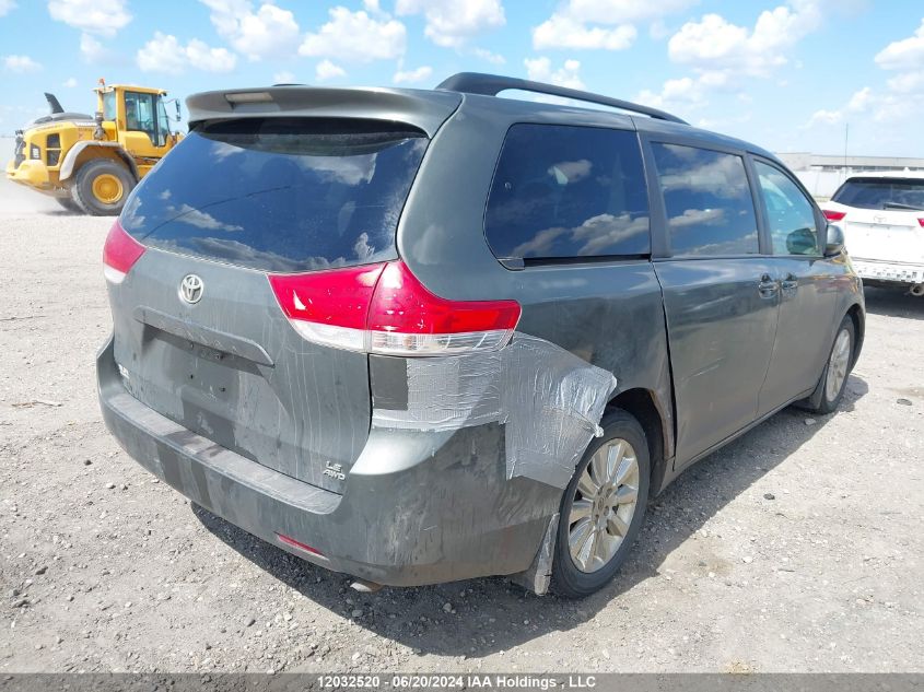 2012 Toyota Sienna Le VIN: 5TDJK3DC4CS044993 Lot: 12032520