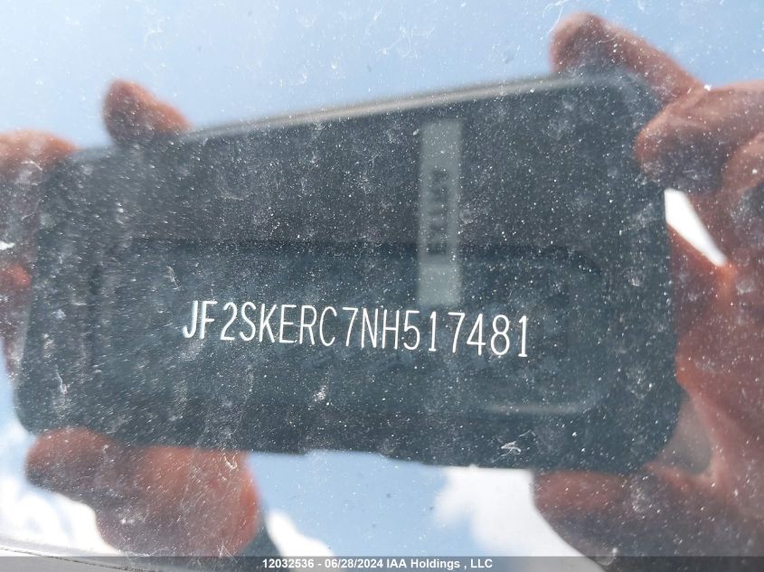2022 Subaru Forester VIN: JF2SKERC7NH517481 Lot: 12032536