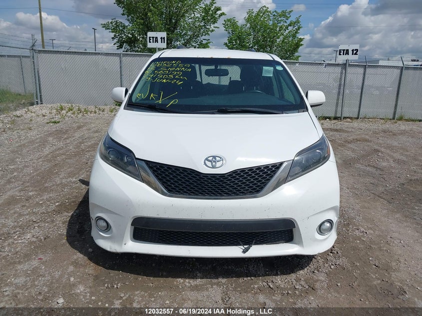 2015 Toyota Sienna Sport VIN: 5TDXK3DC3FS569199 Lot: 12032557