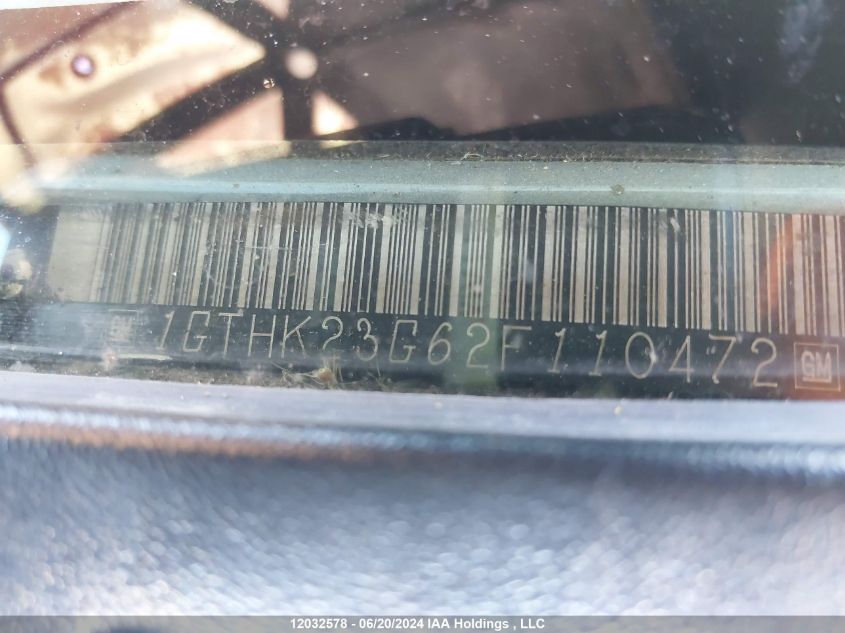 2002 GMC Sierra 2500Hd VIN: 1GTHK23G62F110472 Lot: 12032578