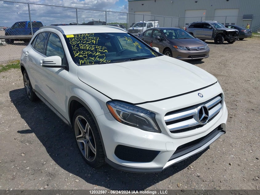 2016 Mercedes-Benz Gla VIN: WDCTG4GB2GJ212291 Lot: 12032597