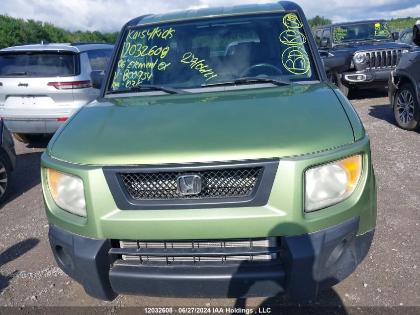 2006 Honda Element Ex VIN: 5J6YH28756L800934 Lot: 12032608