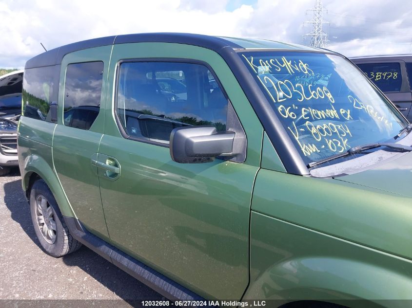 2006 Honda Element Ex VIN: 5J6YH28756L800934 Lot: 12032608