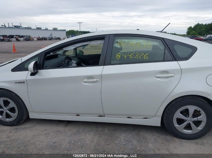 2015 Toyota Prius VIN: JTDKN3DU2F0445826 Lot: 12032672