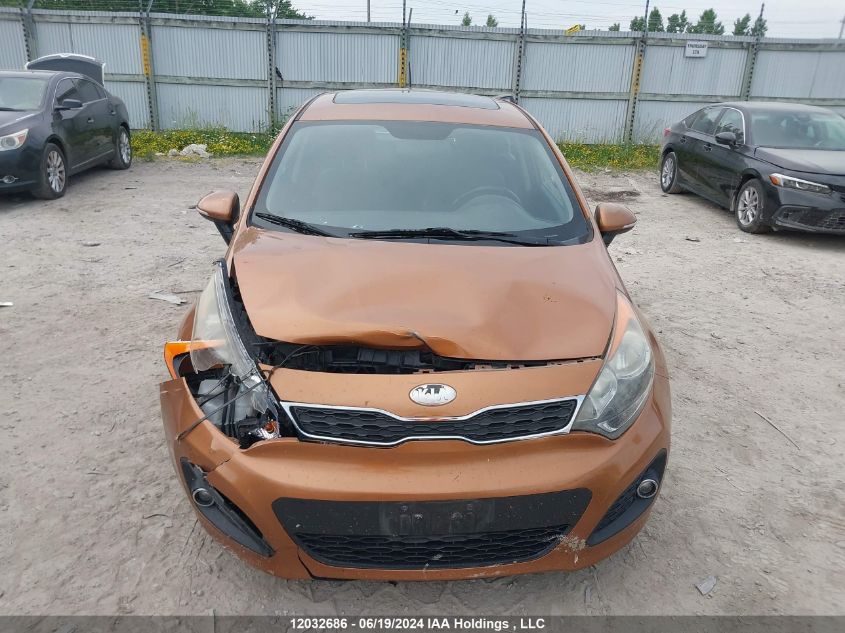 2013 Kia Rio Ex/Sx VIN: KNADN5A38D6799700 Lot: 12032686