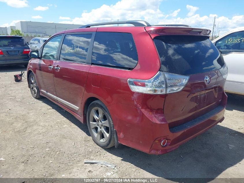 2014 Toyota Sienna Sport VIN: 5TDXK3DC8ES503942 Lot: 12032767