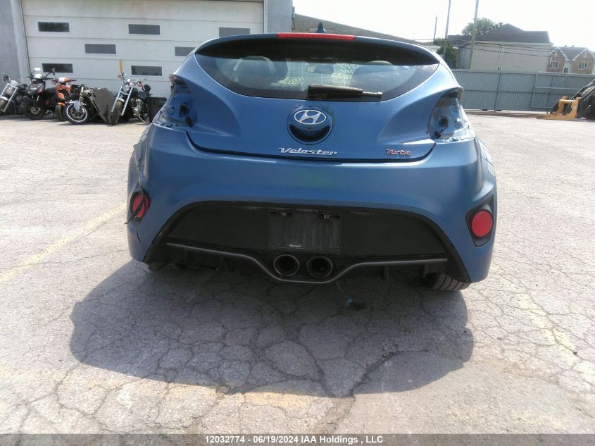 2016 Hyundai Veloster VIN: KMHTC6AE5GU255632 Lot: 12032774