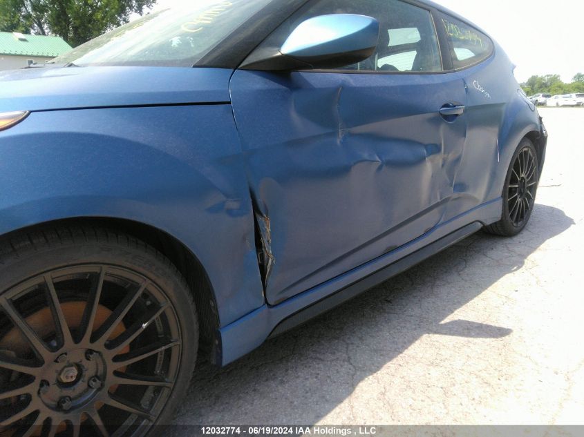 2016 Hyundai Veloster VIN: KMHTC6AE5GU255632 Lot: 12032774