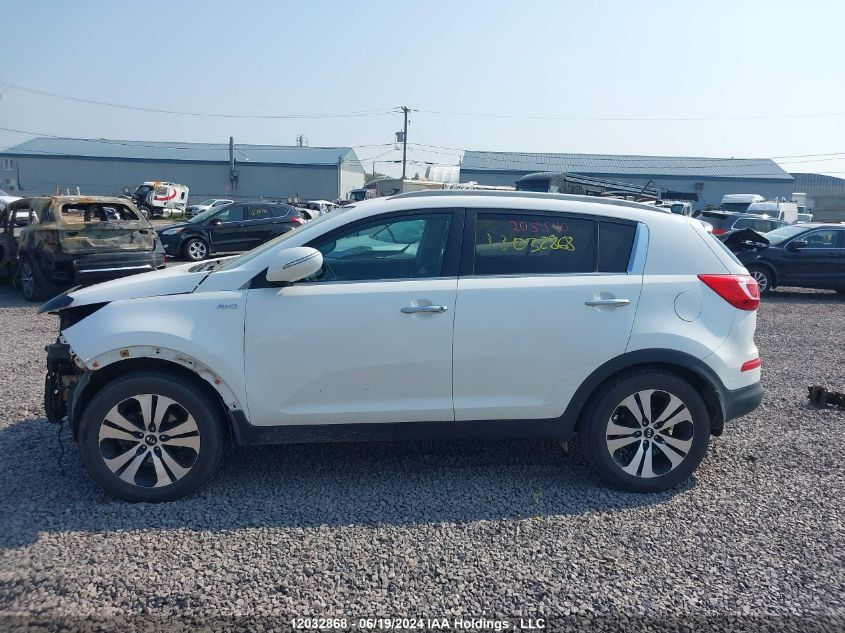 2013 Kia Sportage Ex VIN: KNDPCCA20D7519070 Lot: 12032868