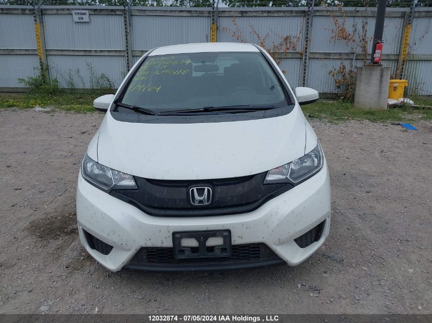 2015 Honda Fit VIN: 3HGGK5H53FM105418 Lot: 12032874