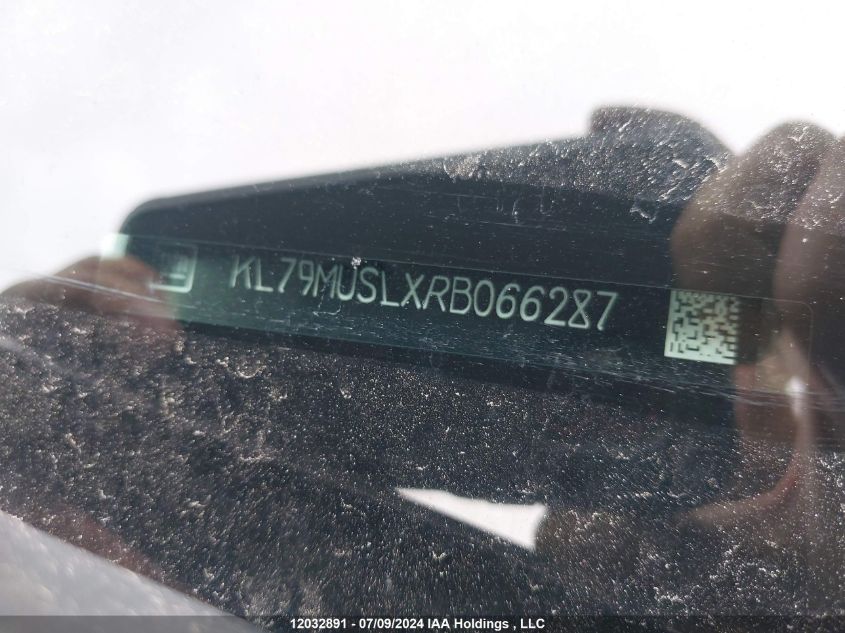 2024 Chevrolet Trailblazer VIN: KL79MUSLXRB066287 Lot: 12032891