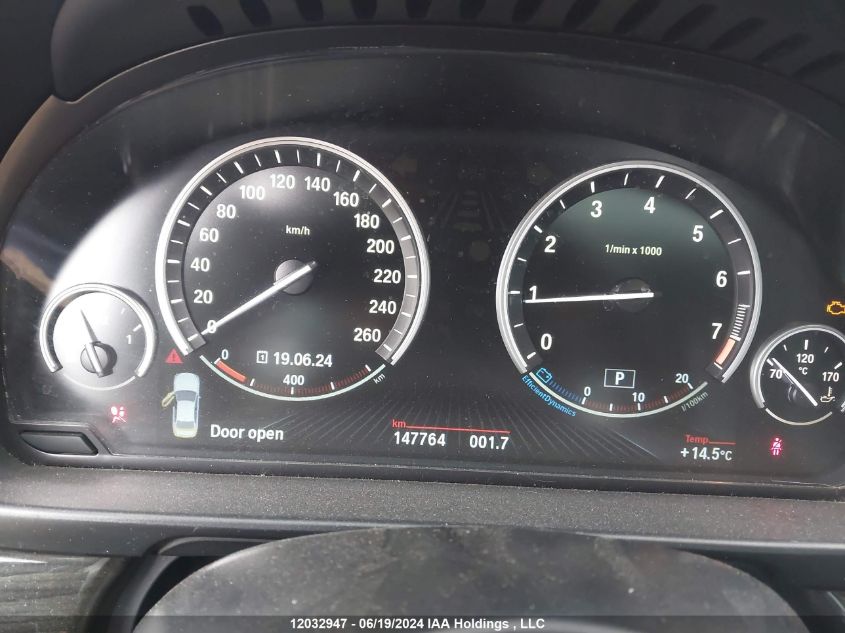 2013 BMW 5 Series VIN: WBAFU7C59DDU76712 Lot: 12032947