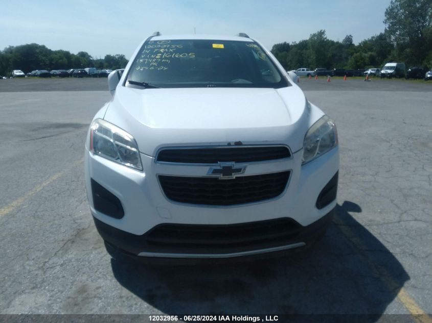 2014 Chevrolet Trax 1Lt VIN: 3GNCJLEB4EL161605 Lot: 12032956