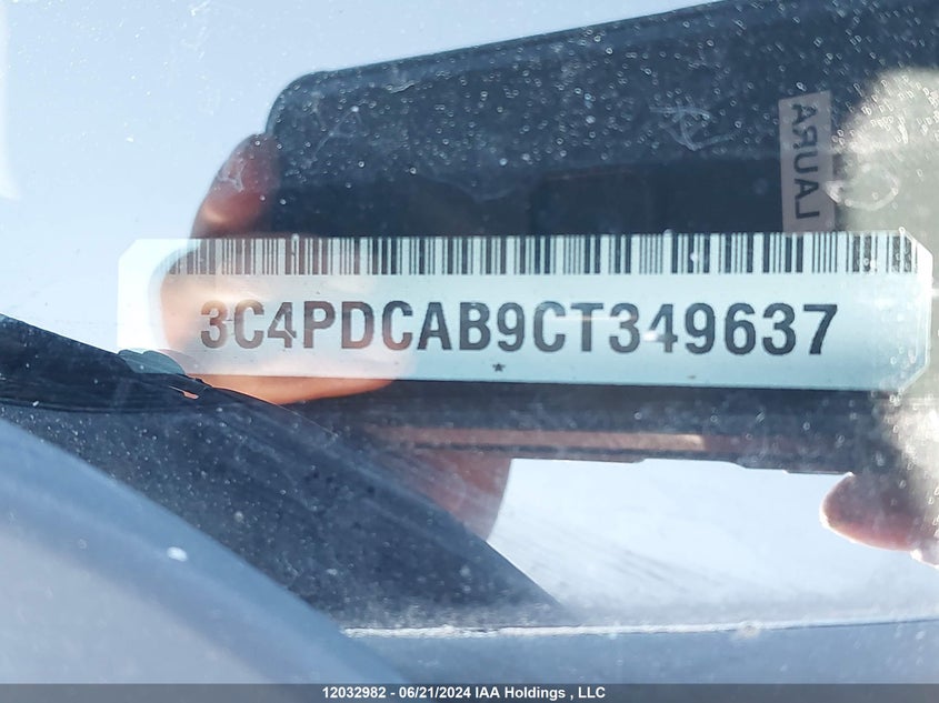 2012 Dodge Journey Se VIN: 3C4PDCAB9CT349637 Lot: 12032982