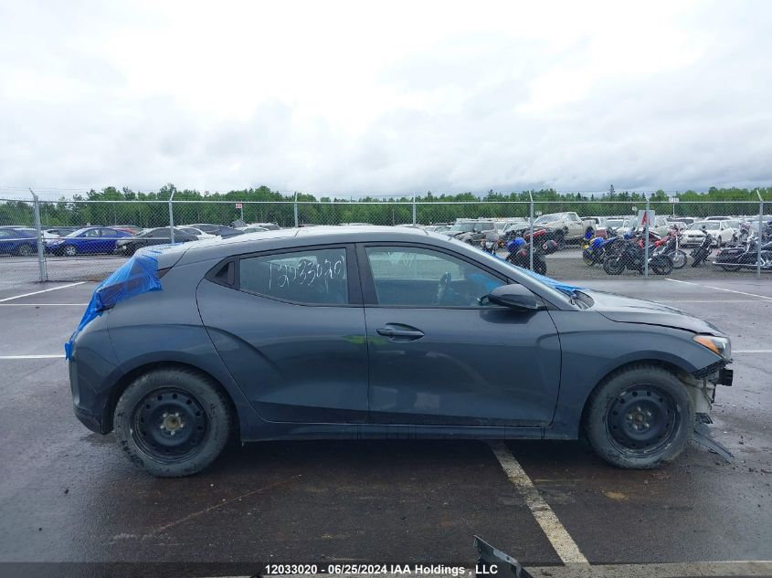 2020 Hyundai Veloster Premium VIN: KMHTG6AF7LU031009 Lot: 12033020