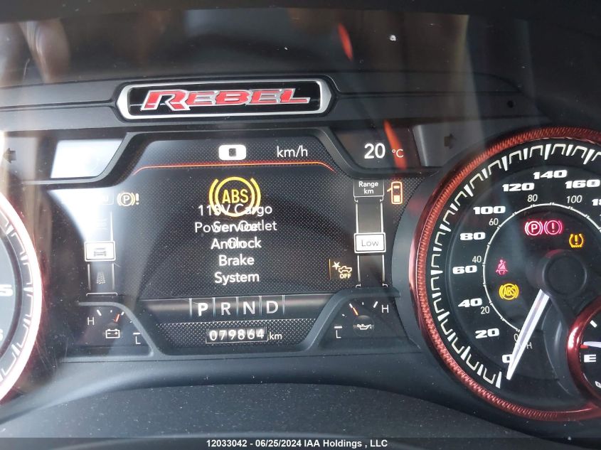 2022 Ram 1500 Rebel VIN: 1C6SRFLT3NN174525 Lot: 12033042