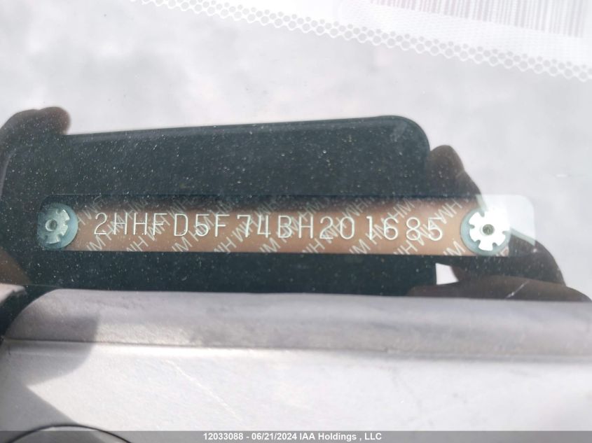 2011 Acura Csx VIN: 2HHFD5F74BH201685 Lot: 12033088